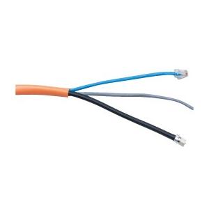 Abaniact 複合ケーブル Cat5e (TEL TV LAN) 8m AW-080W-VTL : 電材39