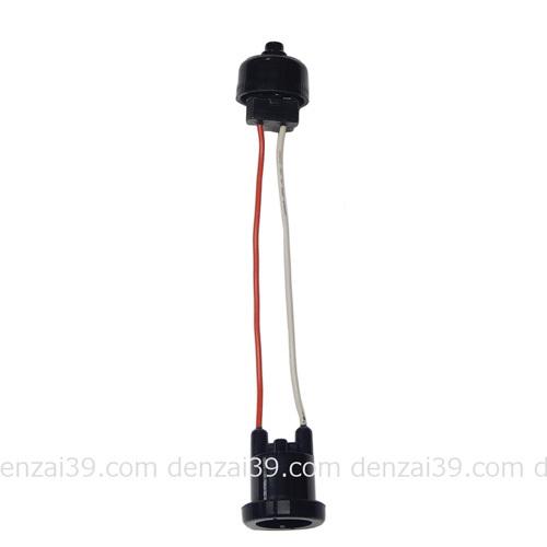 青山電陶 提灯用ソケット 66コネクター付 E26 ベークソケット ヒートン無 ES26-02G-6...