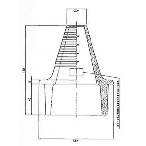 浅羽製作所 引上管キャップ 電力用 適用径81...の詳細画像1