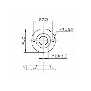 青山電陶 E26ソケット取付金具 K26-04の詳細画像1