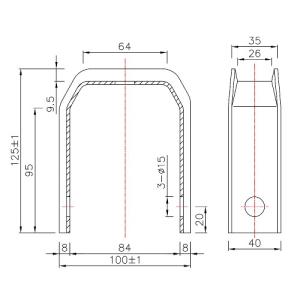 コノ字金物 低圧用ラック 東電形 RUCの詳細画像2