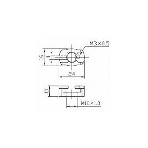 青山電陶 E17ソケット取付金具 T17-01の詳細画像2