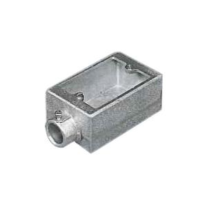 外山電気 ねじなしTC露出スイッチボックス 厚鋼用HDZ TCS11Z22 鋳鉄製
