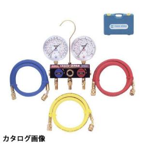 ゲージマニホールド TA126 R134a カーエアコン用ゲージマニホールド 1個 イチネン