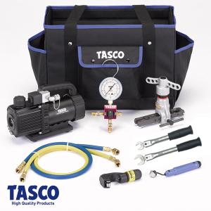 イチネン TASCO エアコン工具セット TA23AB 真空ポンプ逆止弁付 ほか イチネン TASCO エアコン工具セット TA23AB 真空ポンプ逆止弁付
