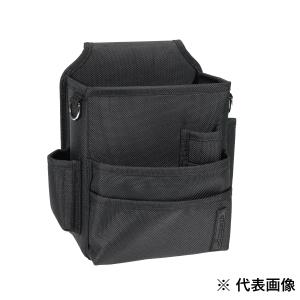 DENSAN ND-861 腰袋 黒/緑 DENSAN（デンサン） スムーズハイポーチ NDS-861-KKK 腰袋 ジェフコム