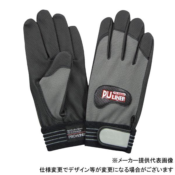 富士グローブ 合成皮革手袋 PUライナーアルファ グレイ M 0789