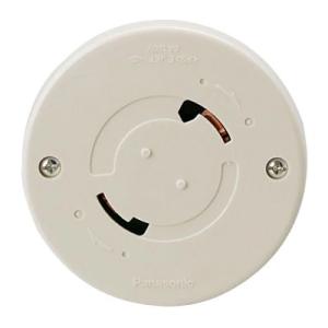 Panasonic パナソニック 引掛埋込ローゼット ミルキーホワイト シーリングハンガなし フル端...