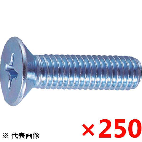 TRUSCO 皿頭小ネジ ユニクロ サイズM4X12 250本入 B020412