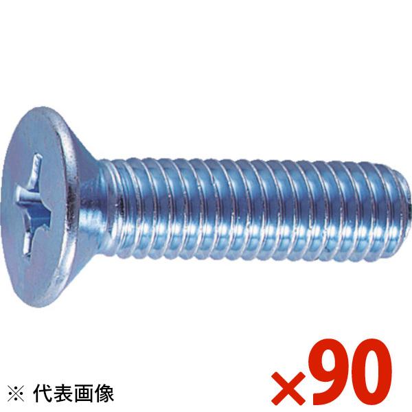 TRUSCO 皿頭小ネジ ユニクロ サイズM4X40 90本入 B020440