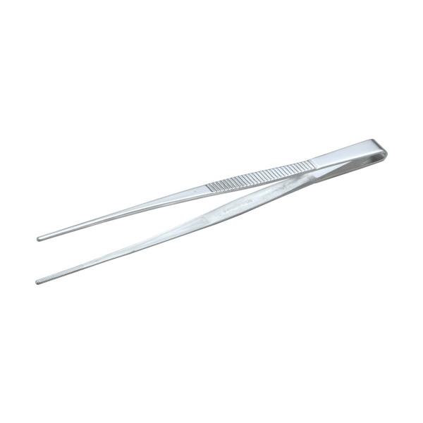 TRUSCO ステンレス製ピンセット 180mm 直ギザ付 TSP37