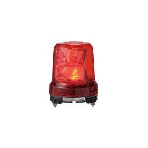 パトライト  強耐振大型LED回転灯 RLR-M2-R 赤 （AC100〜240V）  取付ピッチΦ140 (ボルト間隔約121mm）