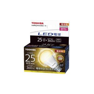 東芝ライテック 電球色 25W相当 口金E17 東芝 LDA5L-G-E17/S