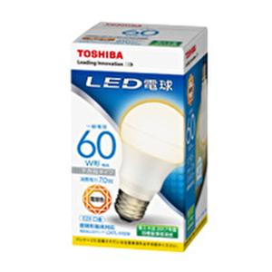 東芝ライテック 東芝 LED電球 LDA7L-H/60W/2 電球色 60W形相当 下方向