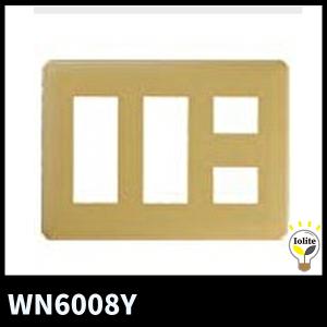 【当日発送OK！】パナソニック WN6008Y モダンプレート8コ用 ダークベージュ