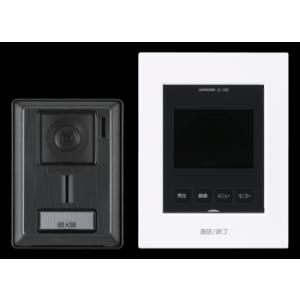 アイホン JS-12E カラ-TVドアホンセット モニター付親機カメラ付子機録画