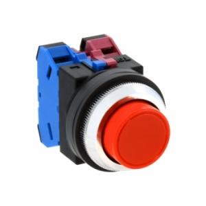 IDEC ABN210R 押ボタンスイッチ突形 赤 30φ1ａ｜denzai-net