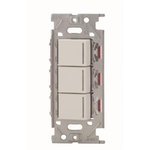 神保電器 NKW03009 PW NKシリーズ 3路・3路・3路ガイドランプ付きスイッチトリプルセット (PW色) NKシリーズ ガイドランプ付 ピュアホワイト｜denzai-net