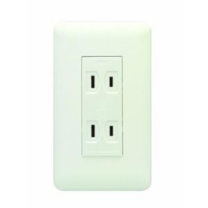 神保電器 WJ03401PW ダブルコンセント ピュアホワイト｜denzai-net