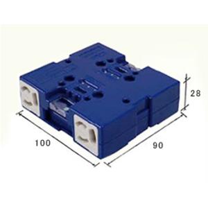 TERADA XYZ80004BL ブロックコンセント 4分岐(ブルー) ブルー｜denzai-net