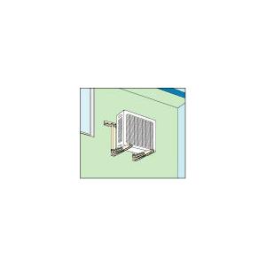 日晴金属 C-KG 【セール中！通常より5％OFF】エアコン据付台 壁面用 耐荷重80キロ