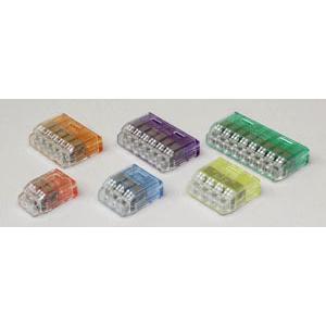 ニチフ QLX 5-OCL  クリア×橙差込コネクタ 5極 クイックロック 橙透明 50個入