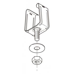 DK2UK-9｜上向き用器具取付金具 DP−2用 耐荷重10キロ ネグロス電工