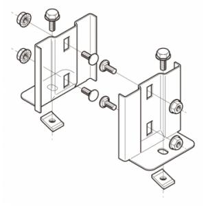 Яネグロス電工 【RDH1】親桁部 ダクター固定金具 : あいあいショップ