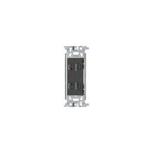 パナソニック WN1302H 埋込ダブルコンセント 15A125V グレー フルカラー 15A125V グレー｜denzai-net