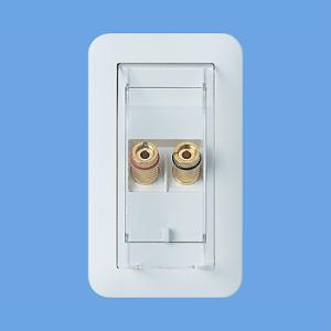 パナソニック WTN4101W 埋込スピーカターミナル(1対用)(金属枠付)(ホワイト) コスモシリ...