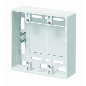 未来工業 MSB-2W モール用スイッチボックス 2個用 カベ 白