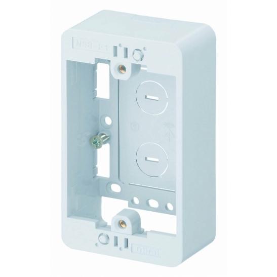 未来工業 MSB-F1W モール用スイッチボックス 1個用 ホワイト