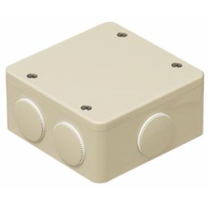 未来工業 PVKボックス 防水タイプ 中形四角浅型 おねじキャップ
