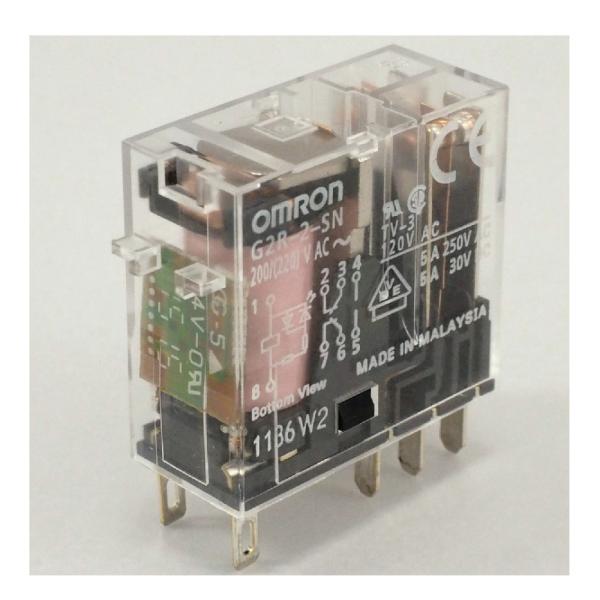 オムロン(omron)　ミニパワーリレー プラグイン端子タイプ　G2R-2-SN AC200/(22...