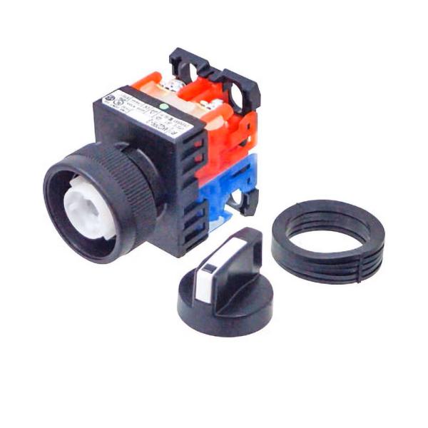 富士電機　Φ22コマンドスイッチ AM22・DM22 セレクタスイッチ 丸フレーム ノッチ数3 ツマ...