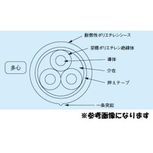 エコケーブル ６００Ｖ EM-CE １４ＳＱx３Ｃ　10ｍより切断ＯＫ　フジクラダイヤケーブル｜denzai110ban