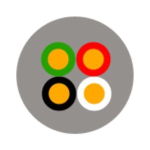 富士電線　６００Ｖ ＶＣＴ １.２５ＳＱx４Ｃ　ケーブル（電線）　１００ｍ巻　インボイス領収書可能