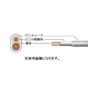 新品　 富士電線　ＶＣＴＦＫ（平型ケーブル） ０.７５ＳＱx２Ｃ　白　ケーブル（電線） １００ｍ巻　...