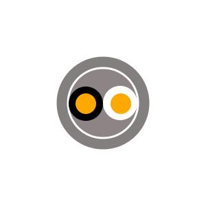 600Ｖ VVR 5.5SQx2C　３０ｍ巻　 灰色　SVケーブル　ビニル絶縁ビニルシース電力ケーブ...