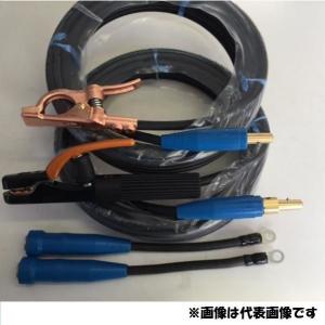 　溶接用キャブタイヤケーブル　ＷＣＴ１４ＳＱ　２０ｍ（ホルダー線+アース線）付属完成品　ジョイント２本付　WCT14
