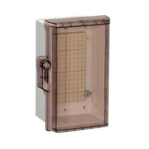 P18-35CA 日東工業 プラボックス 透明扉 木製基板 ホワイトグレー色 フカサ180mm p1...