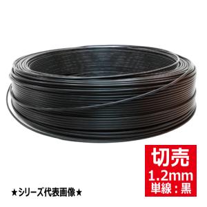 切売 S-VCTF 0.75SQ×2心 ビニルキャブタイヤ 丸形コード 黒 切売 S-VCTF 0.75SQ×2心 ビニルキャブタイヤ 丸形コード 黒