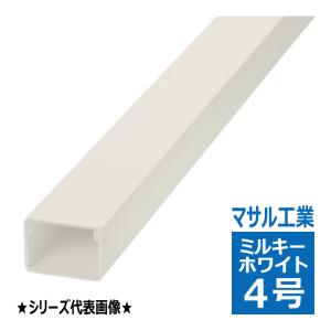 MD03L10 エムケーダクト 0号 1m ミルキーホワイト マサル工業 : 電材