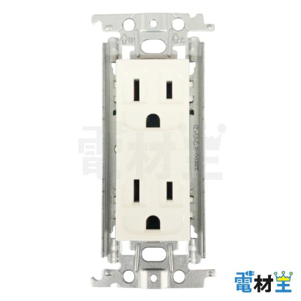 WTF13123WK 埋込接地ダブルコンセント 金属枠付 ホワイト Panasonic