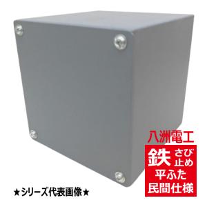 IP1010SG プルボックス 縦100×横100×深さ100 民間仕様 さび止め 平ふた 八州電工｜denzaiou