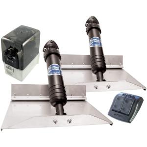 【並行輸入品】Bennett 129E Hydraulic Trim Tab Set with Euro-Style Control - 12inch