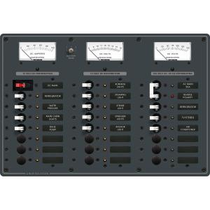 【並行輸入品】青い海 - システムズ8084 Acのメイン+6極/直流主+15体位トグルサーキットブレーカーパネル（ホワイト）　