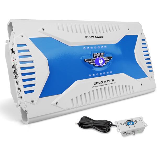 Pyle 6 Channel Marine Amplifier Receiver - Waterpr...