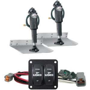 【並行輸入品】Lenco 9 x 18 Standard Trim Tab Kit without Switch　