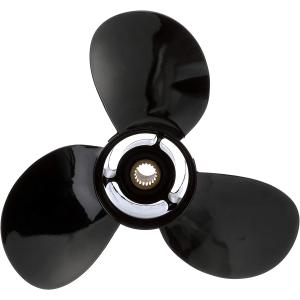 【並行輸入品】Quicksilver ブラックダイヤモンド ブラボ 2プロペラ ブラック仕上げ 直径17.75インチ x 21ピッチ 右手　